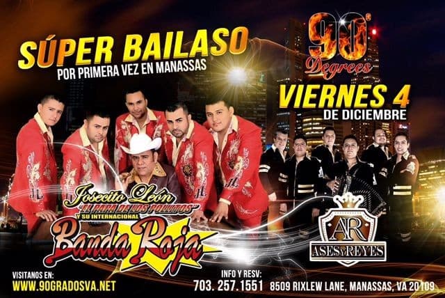 Event - Banda Roja y Ases y Reyes en Virginia - Manassas, Virginia - 4 de diciembre de 2015 | concert tickets