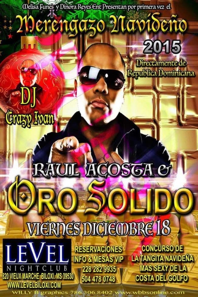 Event - Oro Solido en Biloxi - Biloxi, Mississippi - December 18, 2015 | concert tickets