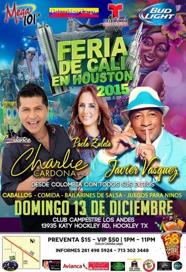 Event - Feria de Cali en Houston - Hockley, Texas - December 13, 2015 | concert tickets