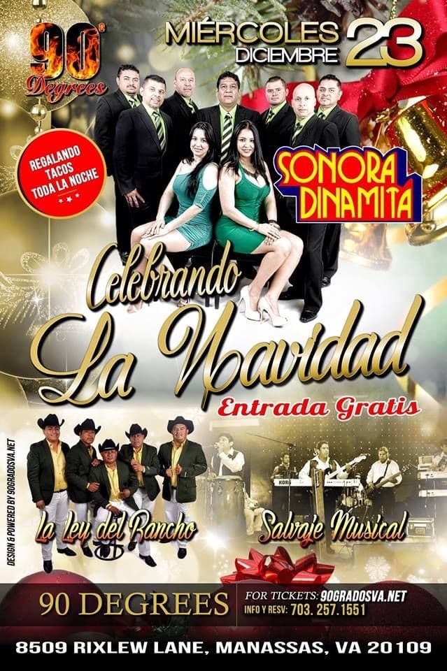 Event - Evento GRATIS Sonora Dinamita en VA - Manassas, Virginia - 23 de diciembre de 2015 | concert tickets