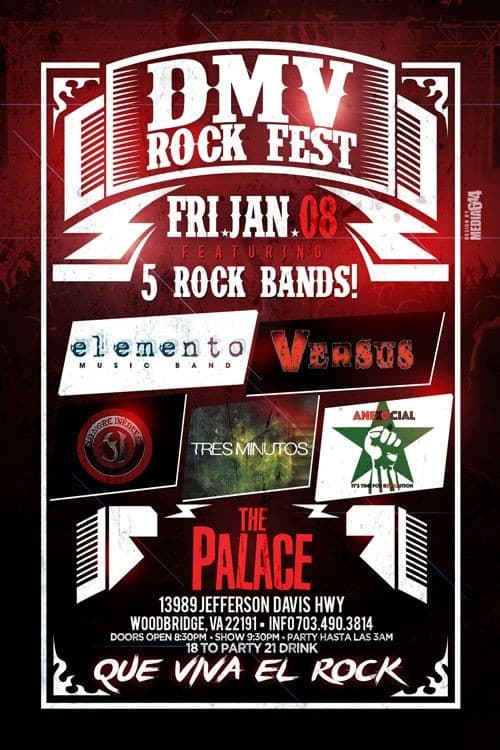 Event - DMV Rock Fest en Virginia - Woodbridge, Virginia - January 8, 2016 | concert tickets