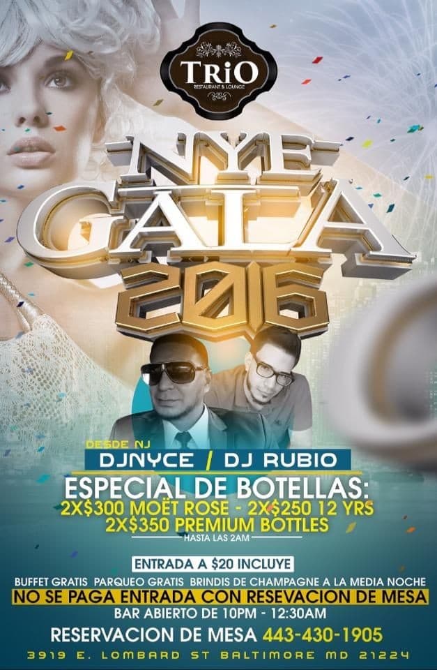 Event - NYE Gala 2016 in Baltimore - Baltimore, Maryland - December 31, 2015 | concert tickets