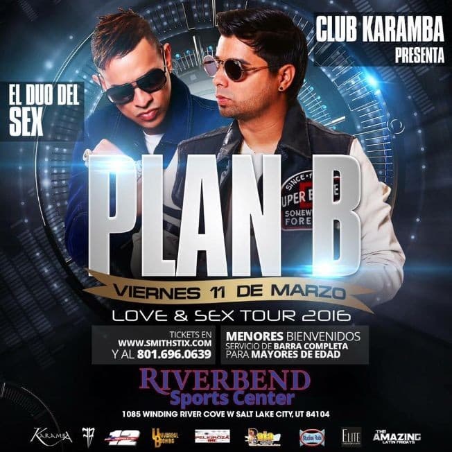 Event - Plan B en Salt Lake City Utah - Salt Lake City, Utah - March 11, 2016 | concert tickets