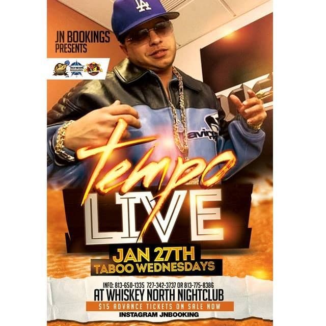 Event - Tempo Live in Tampa - Tampa, Florida - January 27, 2016 | concert tickets