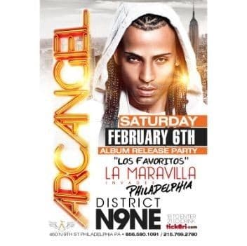 Event - ARCANGEL LA MARAVILLA ALBUM RELEASE PARTY "LOS FAVORITOS" - Philadelphia, Pennsylvania - February 6, 2016 | concert tickets