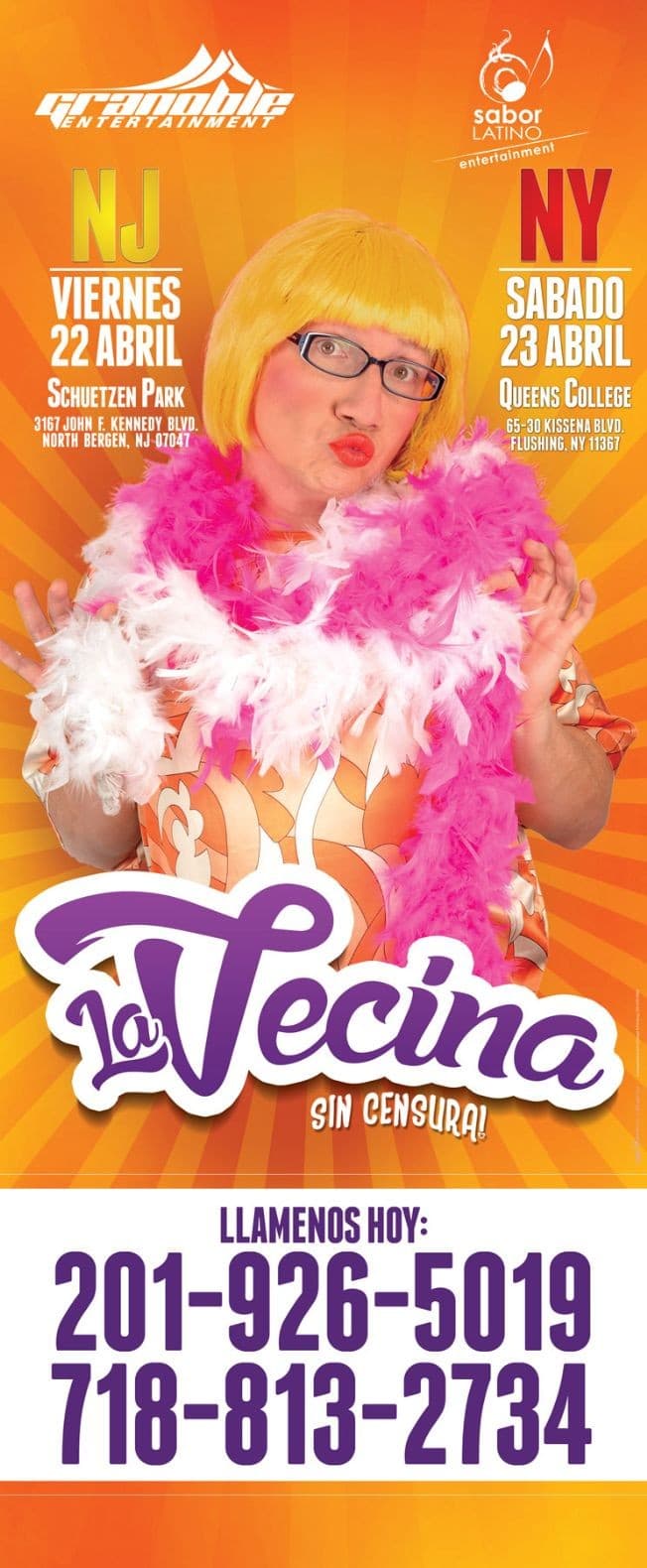 Event - La Vecina Sin Censura en New York - Queens, New York - April 23, 2016 | concert tickets