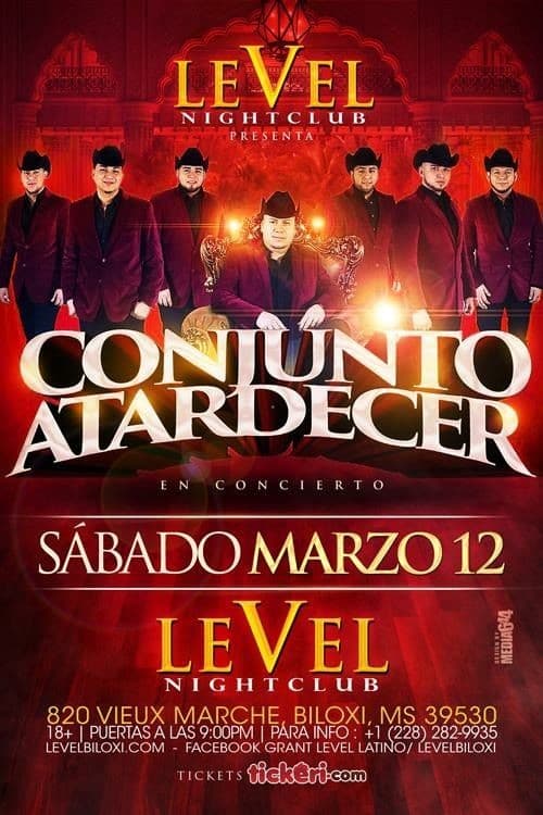 Event - Conjunto Atardecer - Biloxi, Mississippi - March 12, 2016 | concert tickets