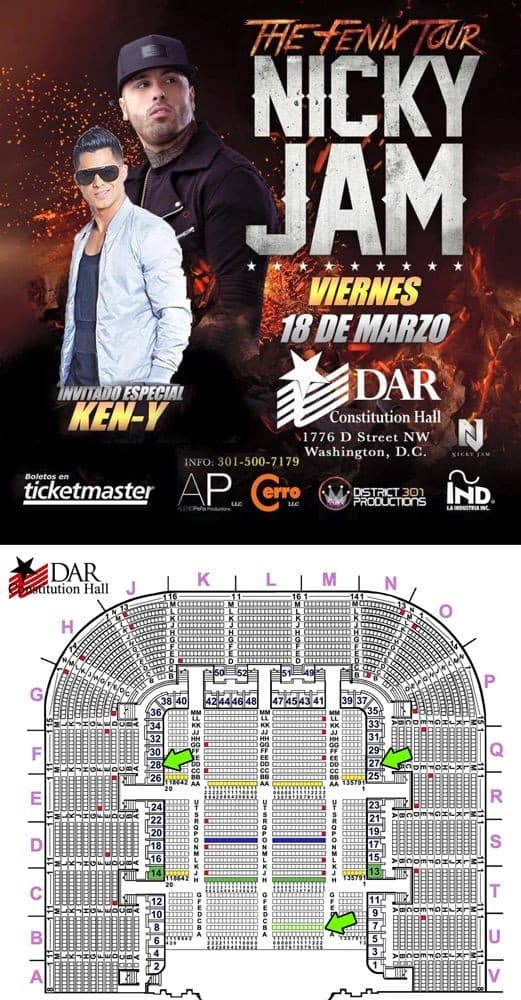 Event - Nicky Jam en Washington DC - Washington, District Of Columbia - March 18, 2016 | concert tickets