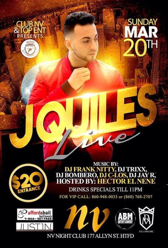 Event - Justin Quiles - Hartford, Connecticut - March 20, 2016 | concert tickets