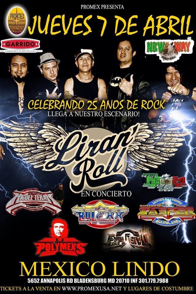 Event - Liran Roll en Maryland - Bladensburg, Maryland - April 7, 2016 | concert tickets