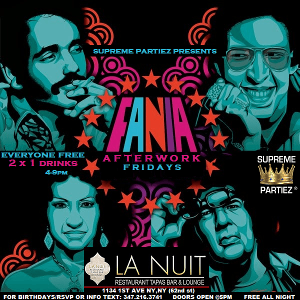 Event - AFTERWORK SALSA FRIDAYS@LA NUIT MAR 25th - New York, New York - March 25, 2016 | concert tickets