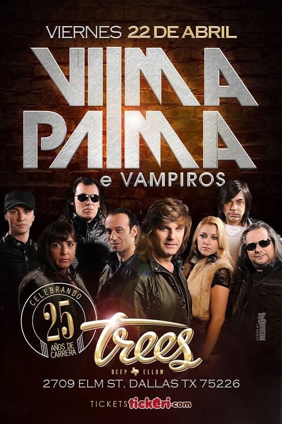 Event - VILMA PALMA E VAMPIROS EN DALLAS - Dallas, Texas - April 22, 2016 | concert tickets