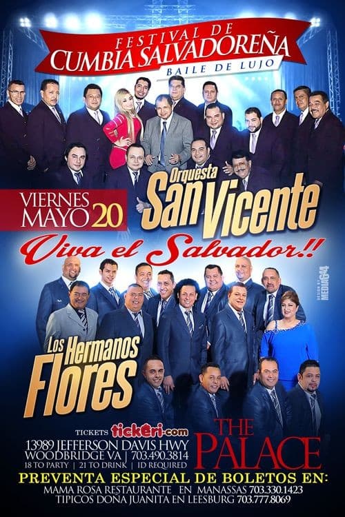 Event - Orquesta San Vicente & Los Hermanos Flores en Woodbridge VA - Woodbridge, Virginia - 20 de mayo de 2016 | concert tickets