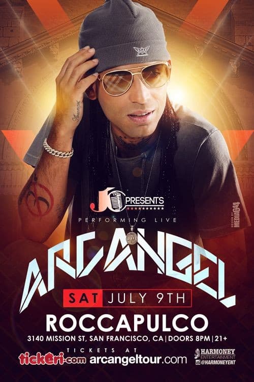 Event - Arcangel En San Francisco,CA CANCELADO - San Francisco, California - July 9, 2016 | concert tickets