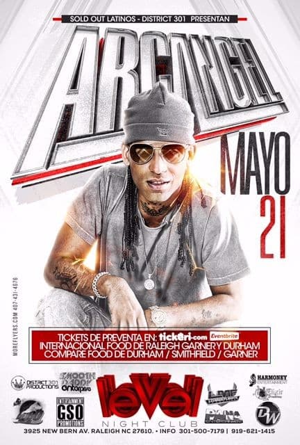 Event - Arcangel en Raleigh,NC - Raleigh, North Carolina - May 21, 2016 | concert tickets
