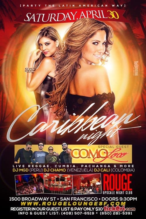 Event - Caribbean Night!!! - San Francisco, California - April 30, 2016 | concert tickets