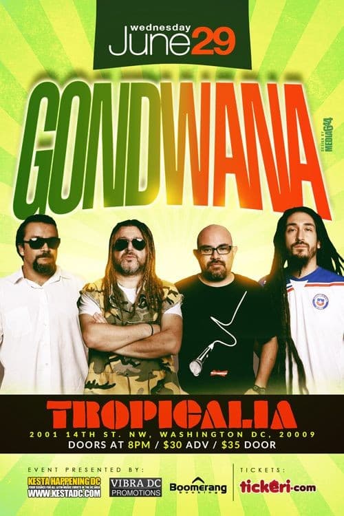 Event - Gondwana - Washington, District Of Columbia - June 29, 2016 | concert tickets