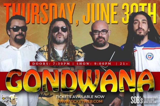 Event - Gondwana in New York,NY - New York, New York - 30 de junio de 2016 | concert tickets