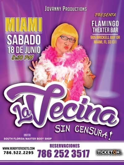 Event - La Vecina Sin Censura en Miami,FL - Miami, Florida - June 18, 2016 | concert tickets