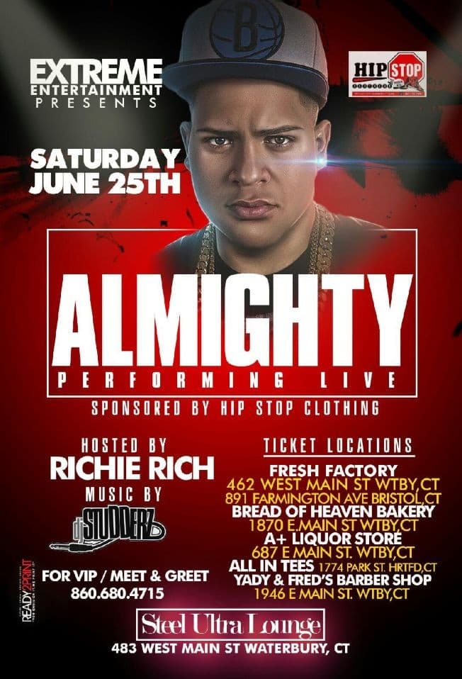 Event - Almighty Live in Waterbury,CT - Waterbury, Connecticut - June 25, 2016 | concert tickets