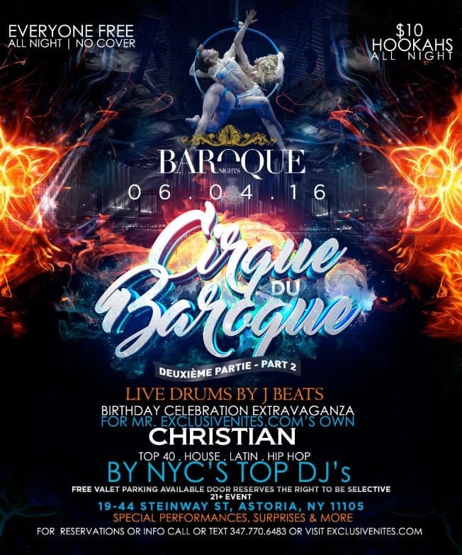 Event - All New Saturdays at Baroque Nightclub Astoria, Presented by ExclusiveNites.com - Astoria, New York - 4 de junio de 2016 | concert tickets