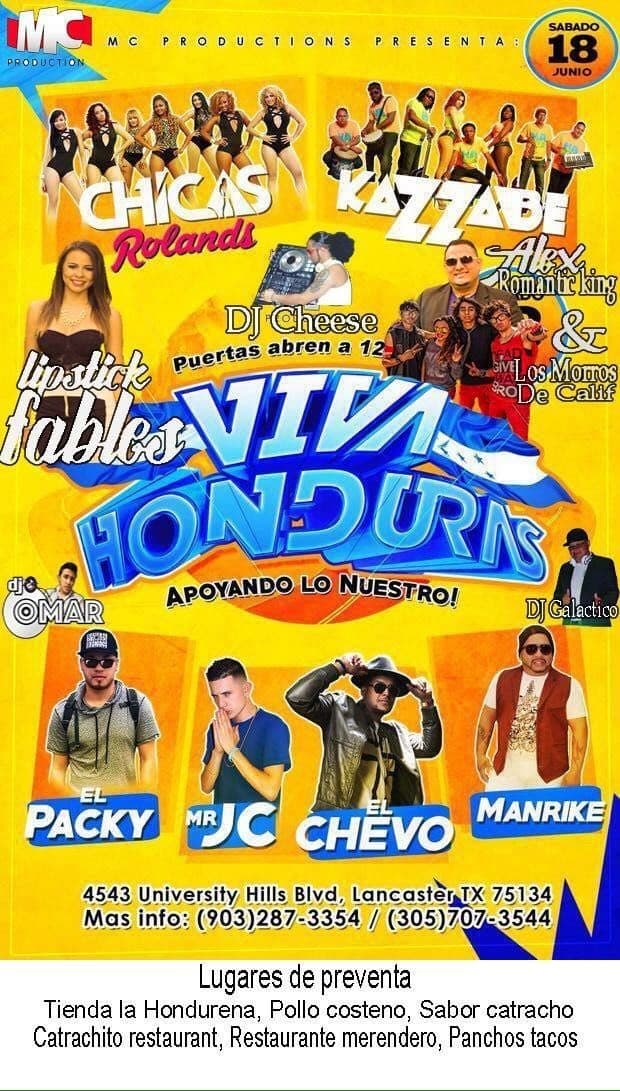Event - Festival Viva Honduras en Lancaster,TX - Lancaster, Texas - June 18, 2016 | concert tickets