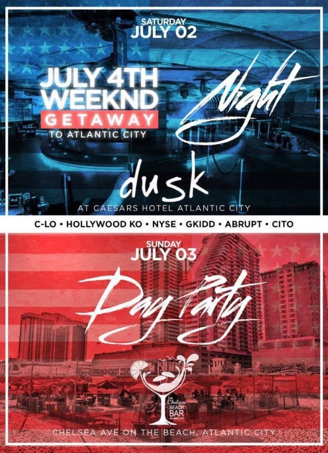 Event - Saturday July 2nd at Dusk in Atlantic City - Atlantic City, New Jersey - July 2, 2016 | concert tickets