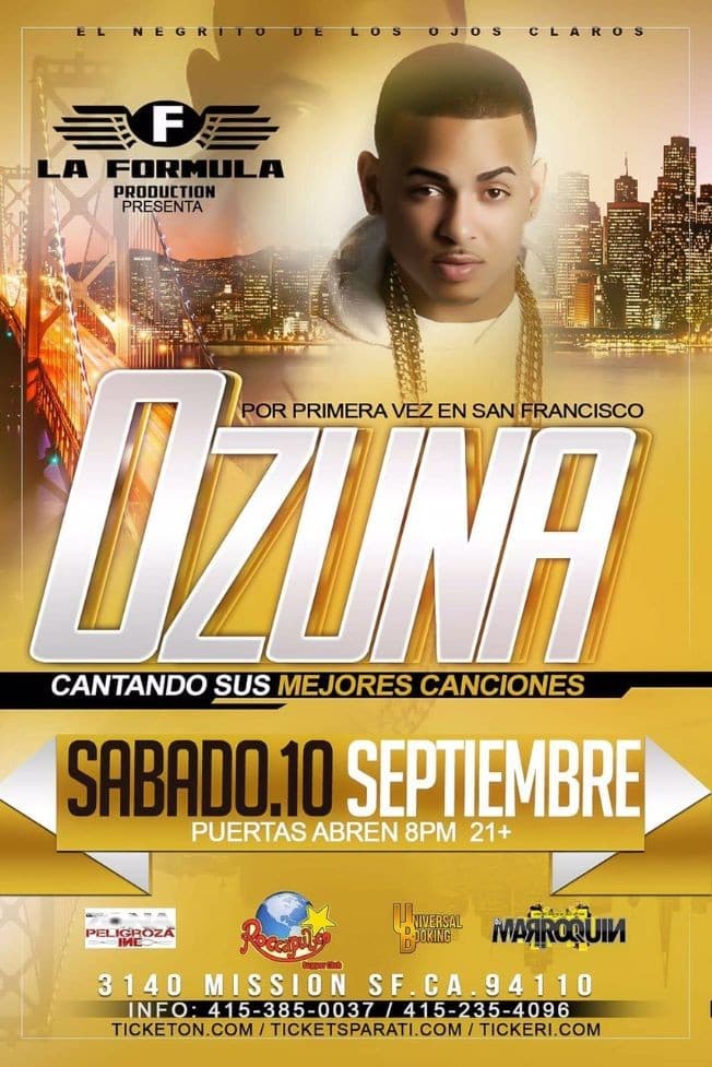 Event - Ozuna - San Francisco, California - September 10, 2016 | concert tickets