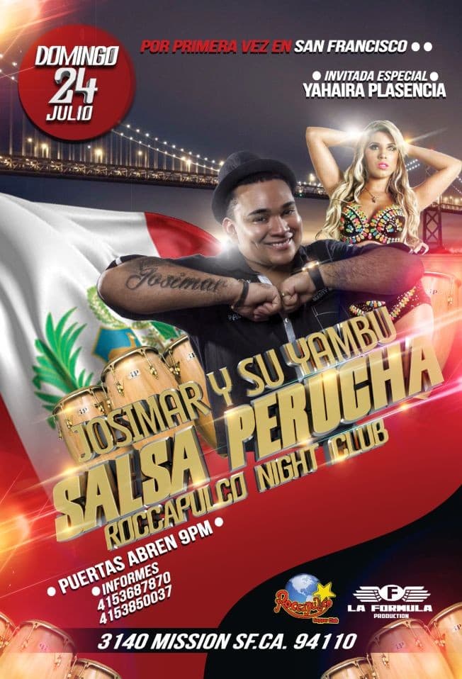 Event - Josimar y Su Yambu - San Francisco, California - July 24, 2016 | concert tickets