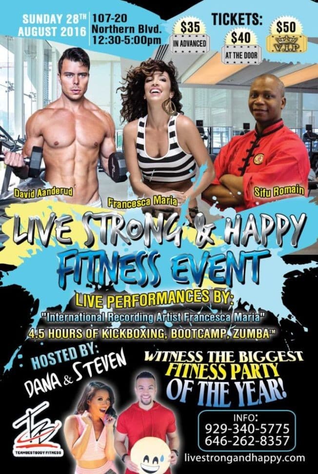 Event - Zumba Fitness Party Of The Year - QUEENS, New York - August 28, 2016 | concert tickets