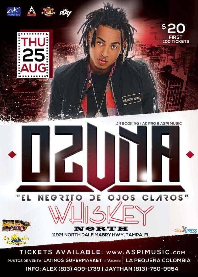Event - Ozuna en concierto - Tampa, Florida - 25 de agosto de 2016 | concert tickets