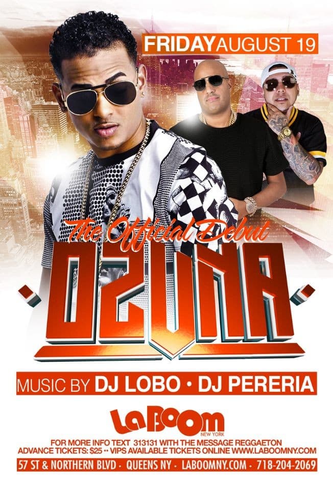 Event - Ozuna en concierto - Woodside, New York - August 19, 2016 | concert tickets
