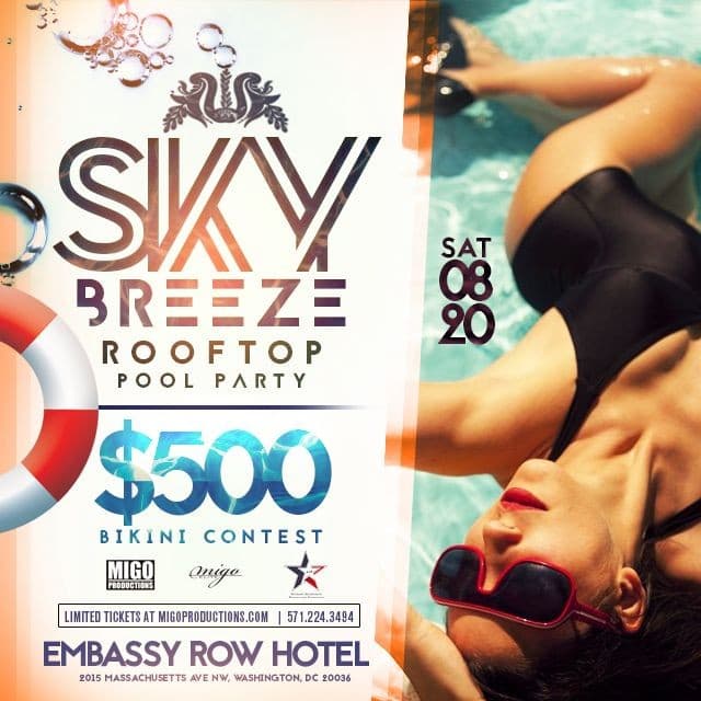 Event - Sky Breeze Rooftop Pool Party - Washington, District Of Columbia - 20 de agosto de 2016 | concert tickets