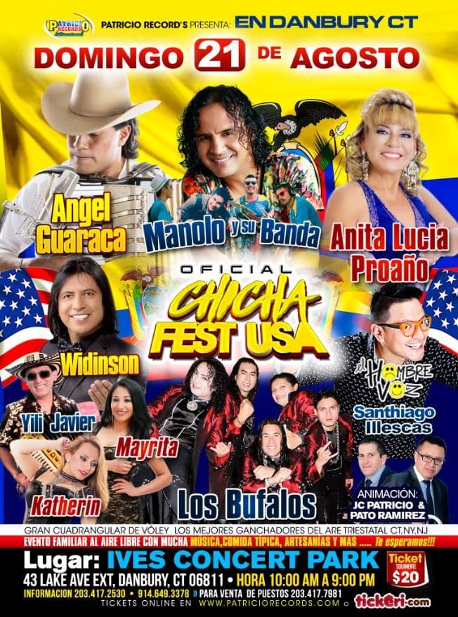 Event - CHICHA FEST USA DANBURY CT - Danbury, Connecticut - August 21, 2016 | concert tickets