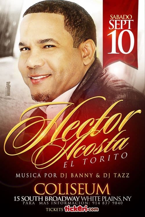 Event - Hector Acosta en concierto - White Plains, New York - September 10, 2016 | concert tickets