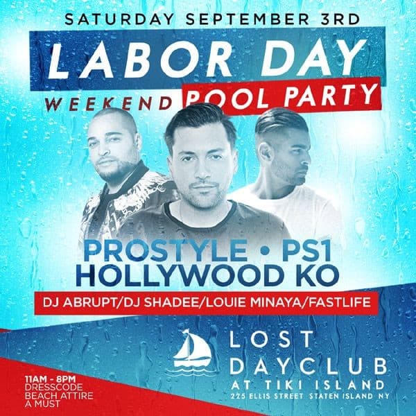 Event - LABOR DAY POOL PARTY - STATEN ISLAND, New York - September 3, 2016 | concert tickets