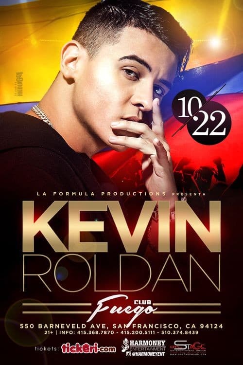Event - Kevin Roldan en concierto - San Francisco, California - 22 de octubre de 2016 | concert tickets
