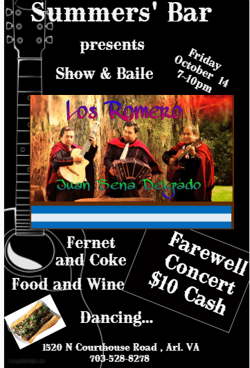 Event - LOS ROMERO CONCERT & BAILE - Arlington, Virginia - 14 de octubre de 2016 | concert tickets
