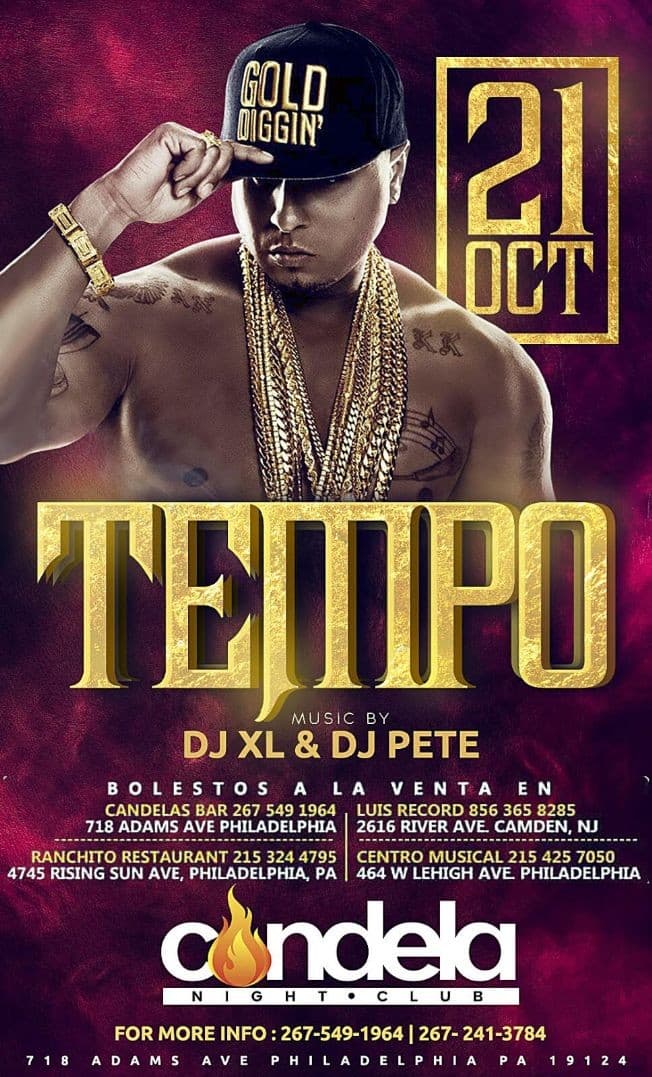 Event - Tempo Live in concert - Philadelphia, Pennsylvania - October 21, 2016 | concert tickets
