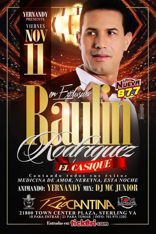 Event - Raulin Rodriguez en concierto - Sterling, Virginia - November 11, 2016 | concert tickets