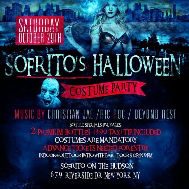 Event - Sofrito's Halloween Costume Party At Sofrito - New York, New York - October 29, 2016 | concert tickets
