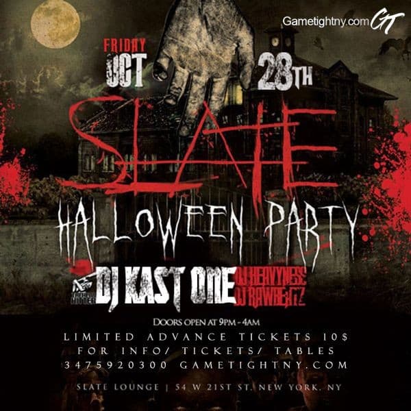 Event - Slate NYC Haunted Halloween Party New York Tickets - New York, New York - October 29, 2016 | concert tickets