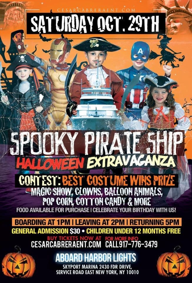 Event - Spooky Pirate Ship Kids Party Cruise - New York, New York - October 29, 2016 | concert tickets