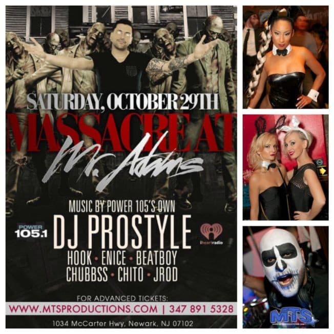 Event - Halloween Massacre at Mr adams NJ - Newark, New Jersey - October 29, 2016 | concert tickets