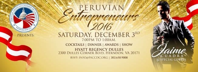 Event - Peruvian Entrepreneurs 2016 - Herndon, Virginia - December 3, 2016 | concert tickets