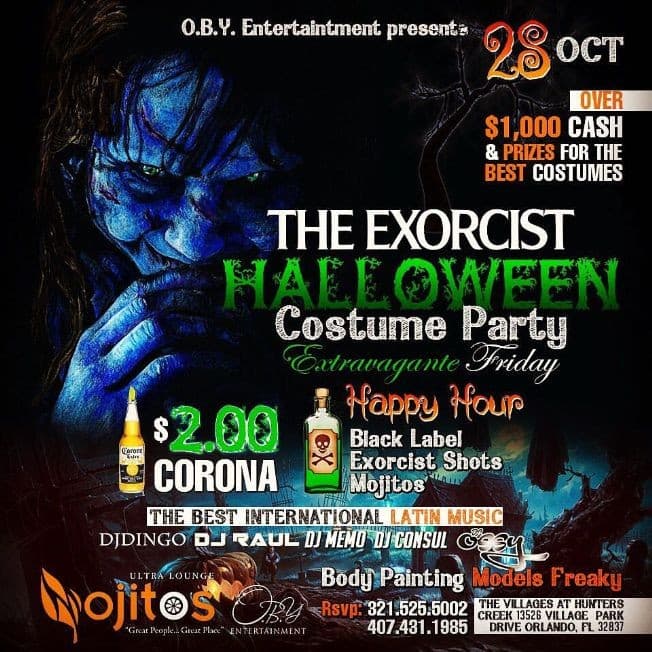 Event - The Exorcist Halloween Costume Party in Orlando FL - Orlando, Florida - 28 de octubre de 2016 | concert tickets