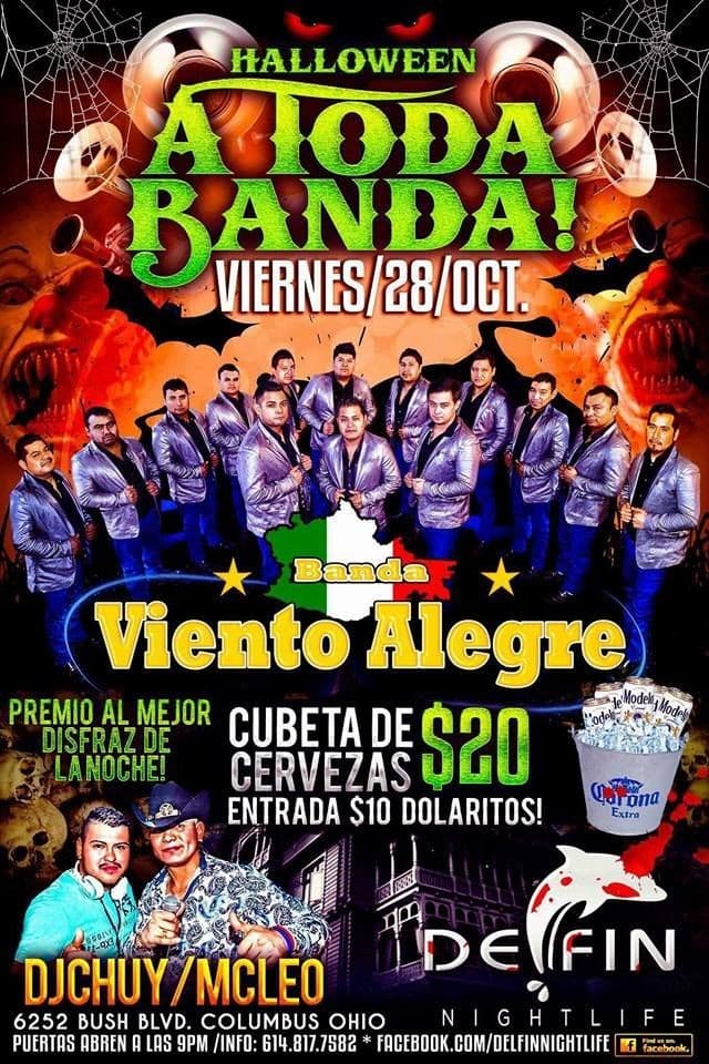 Event - Halloween a Toda Banda en Columbus,OH  con Banda Viento Alegre - Columbus, Ohio - October 28, 2016 | concert tickets