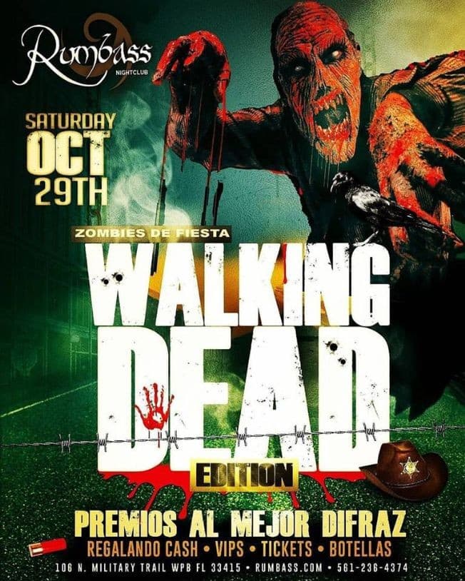Event - Halloween Party Walking Dead Edition in West Palm Beach,FL - West Palm Beach, Florida - October 29, 2016 | concert tickets