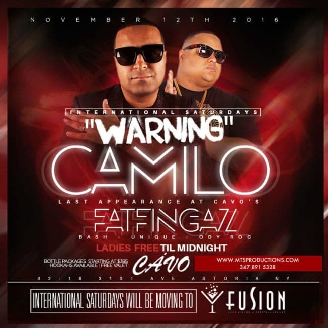 Event - International Saturdays at Cavo Astoria - Astoria, New York - November 12, 2016 | concert tickets