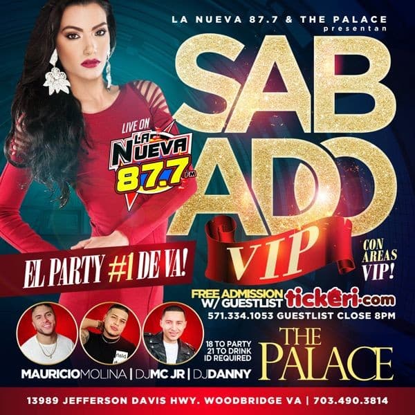 Event - La Nueva 87.7 & The Palace Sabados VIP en Woodbridge,VA - Woodbridge, Virginia - December 3, 2016 | concert tickets